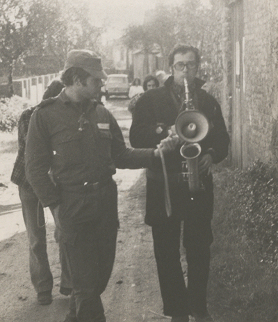 Pasacalle en la zona de Viseu, Portugal (1975).